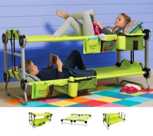 Kid-O-Bunk: Portable Bunk Beds For Camping, Also Converts Into a Sofa