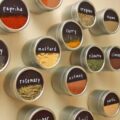 These Magnetic Spice Tins Organize Right On Your Refrigerator