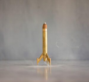 Rocket Ship Incense Burner