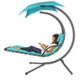 Outdoor Hanging Chaise Lounger Lets You Relax and Swing While Hanging In The Air