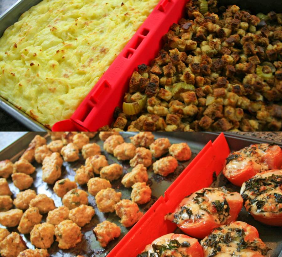 BakeSplit: Pan Divider That Lets You Cook Two Separate Meals With 1 Pan