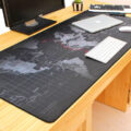 Giant Black World Map Mouse Pad To Assist In World Domination