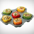 Stuff It Up Pan: A Pan For Keeping Your Stuffed Peppers From Falling Over In The oven