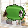 Window Mounted Cat Bed Gives Your Kitty A View While They Lounge