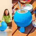 Ball Shaped Ice Cream Maker, Makes Ice Cream By Just Playing With It