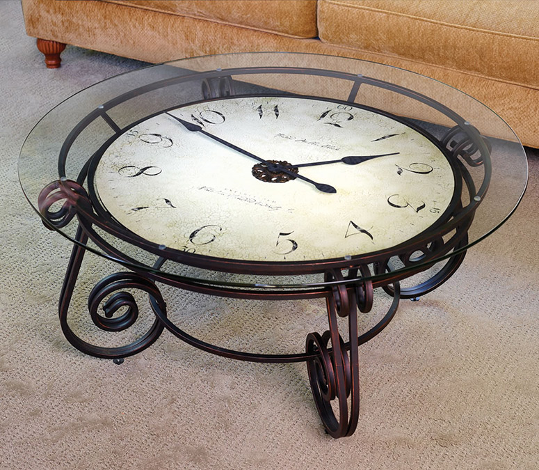 Big Analog Clock Table
