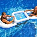 This Floating Card Table Lets You Play Poker, Blackjack, Chess, or Checkers In The Pool