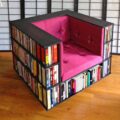 This Ultimate Reading Chair Has a Built-In Bookcase That Surrounds The Chair