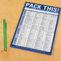 Pack This: A Notepad Travel Checklist So You Remember To Pack Everything