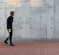There Is A Cane That Turns Into A Tripod Stool For The Elderly And Disabled