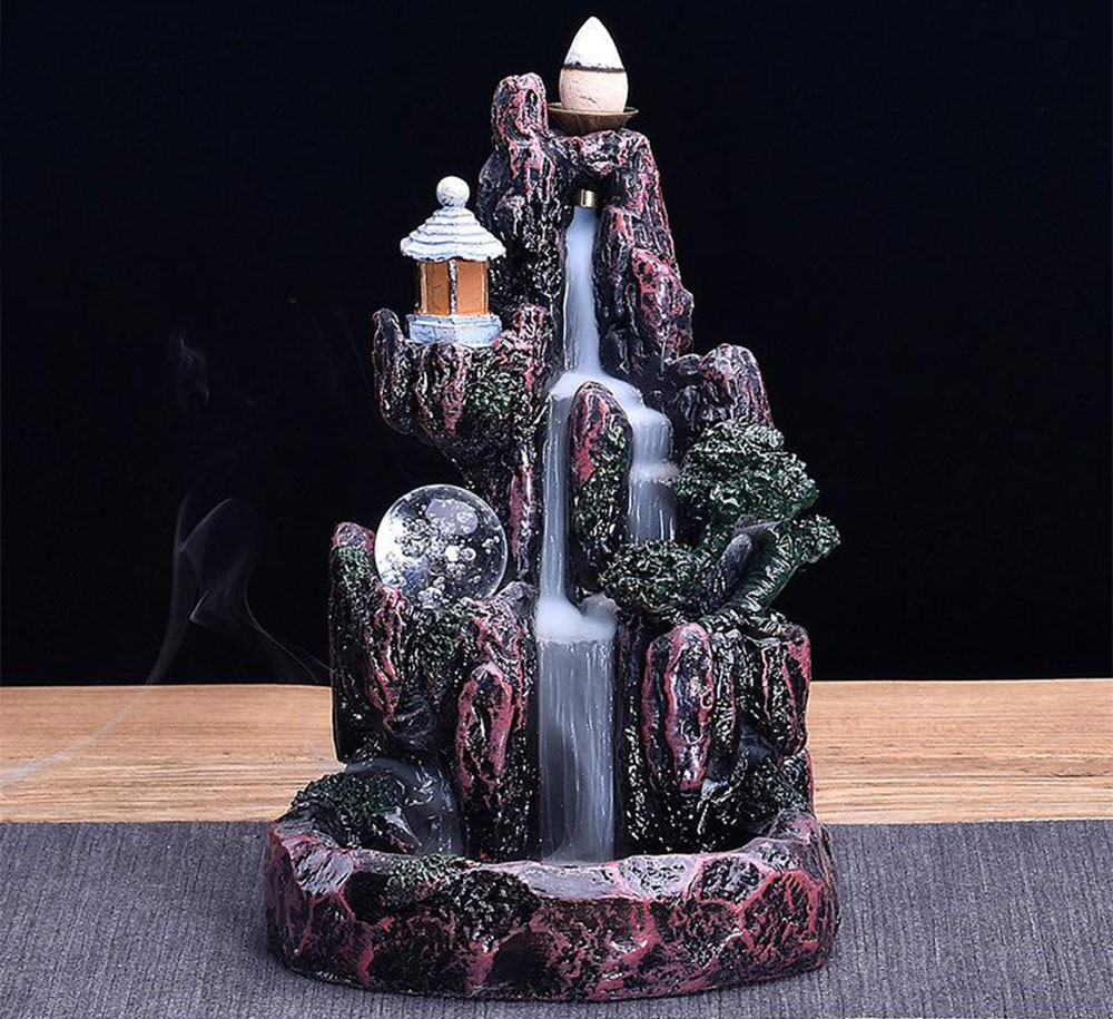 This Incense Burner Looks Like A Flowing Waterfall