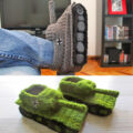 You Can Now Get Crochet Tank Slippers That'll Protect Your Feet From the Harsh Cold