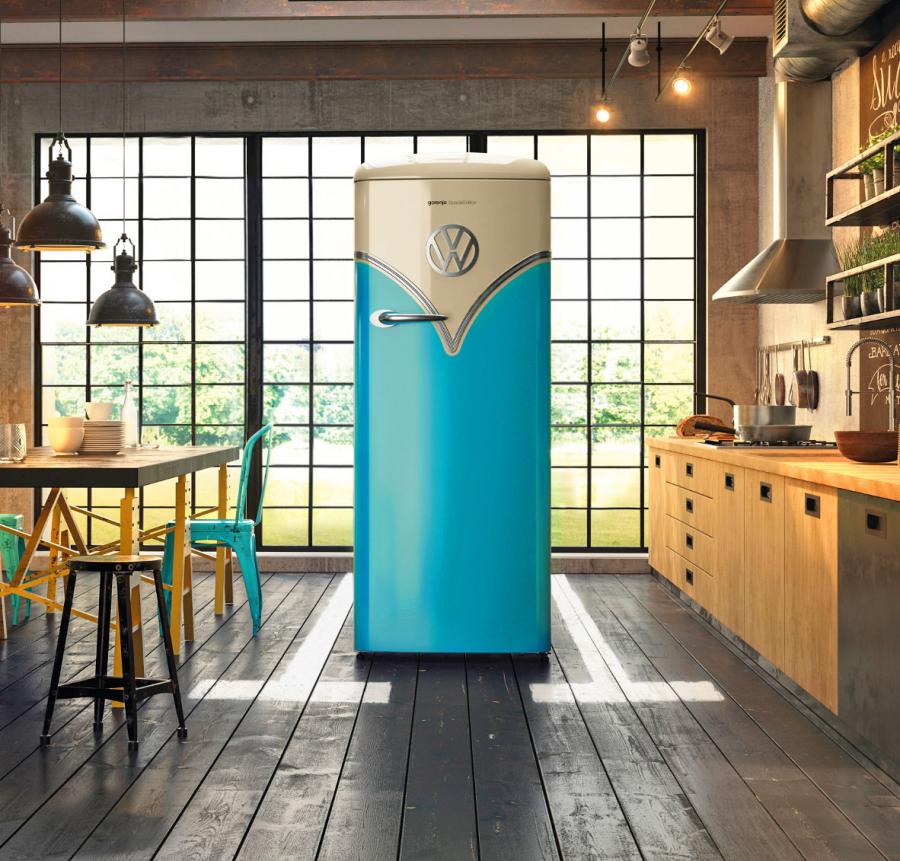Retro VW Bus Refrigerator