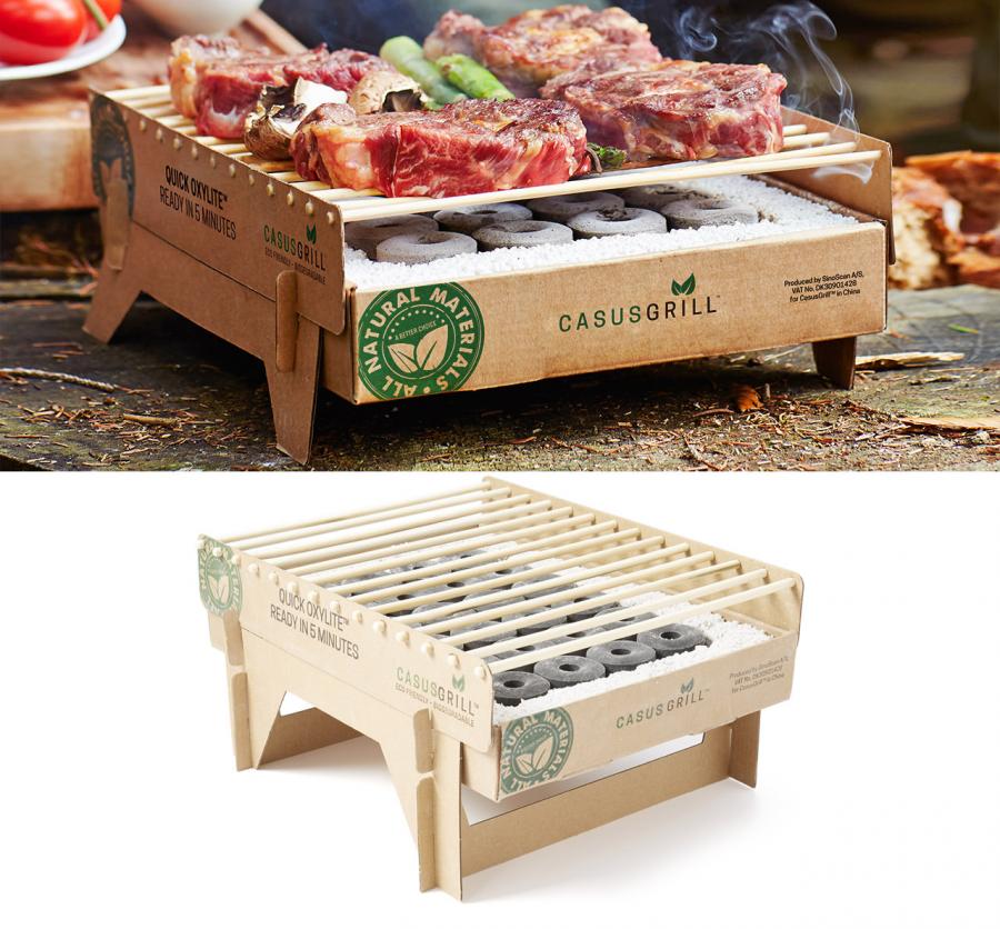 CasusGrill: Biodegradable, Portable and Disposable Mini Grill