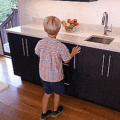 This Incredible Hideaway Step-Stool Pulls Out From The Cabinet
