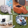 These Super Cute Animal Storage Ottomans Can Hold Books or Toys Inside of Them