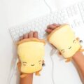 These Toast Shaped USB Heated Hand Warmers Still Let You Type