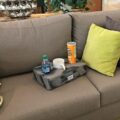 Cup Cozy Pillow Securely Holds Your Drinks On The Couch