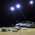 This Giant Telescoping Outdoor Lamp Attaches To Car Battery, Perfect For Night Games, Emergencies