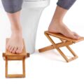 Folding Bamboo Wooden Toilet Squatting Stools