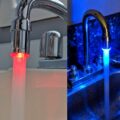 LED Faucet Nozzle Changes Color With Water Temperature