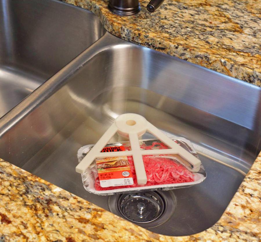 Thaw Claw Sink Suction Tool Helps Meat Thaw 7x Faster