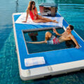 This Floating Island Lake Lounger With a Built-In Hammock Are The Things Dreams Are Made Of