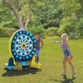 There's a 6 Foot Inflatable Backyard Dart Board For Giant Games Of Darts