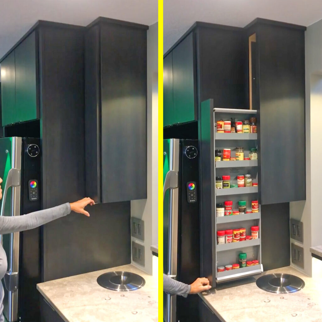 This Dropdown Spice Rack Cabinet Drawer Lets You Easily Access All Your Spices