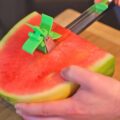 This Rotating Watermelon Slicer Cuts Perfectly Cubed Watermelon Slices