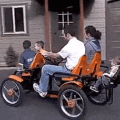 There's a 4-Person Bicycle That Fits The Whole Family