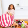 This Bean Bag Chair Lets Your Child Store Their Stuffed Animals Inside Of It