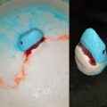 This Shark Bath Bomb Makes It Look Like a Shark Attack Just Occurred In Your Tub