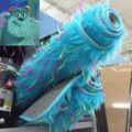 There's a Blue Furry Floor Rug That Looks Like It Was Made From Sully From Monsters Inc
