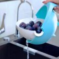 This Genius Self-Balancing Colander Dumps Water, But Keeps Food Upright
