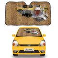 There's a Car Sunshade That Makes It Look Like Your Car Is Filled With Bees
