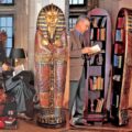 There's a Life-size King Tut Sarcophagus That Opens Up To a Hidden Bookcase