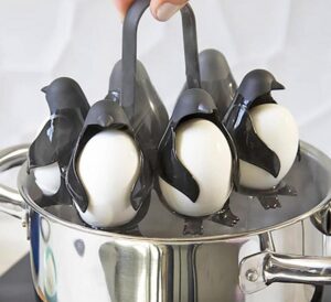 Egguins Are Little Penguins That Cook, Store, and Serve Hard Boiled Eggs