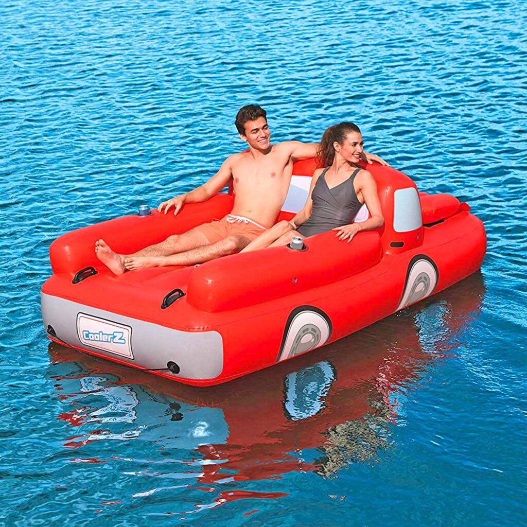 This Giant Pickup Truck Pool Float Has a Beer Cooler Under The Hood