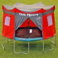 This Clubhouse Trampoline Cover Turns Your Kids Tramp Into an Awesome Camping Tent