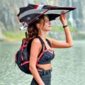 This Backpack Has a Retractable Umbrella For Sun and Rain Protection While Hiking