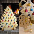 This Christmas Tree Advent Calendar Holds Mini Bottles Of Wine
