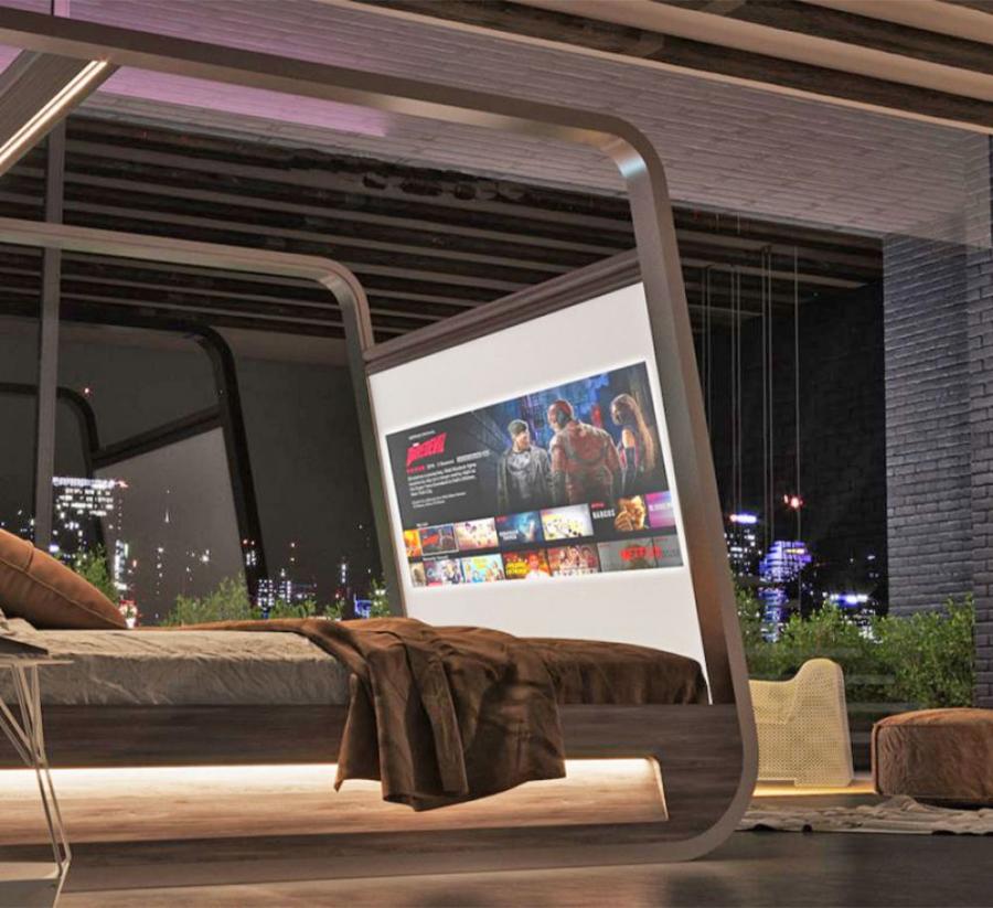 This Smart Bed With Integrated Movie Theater Will Make You Never Want To Get Out Of Bed