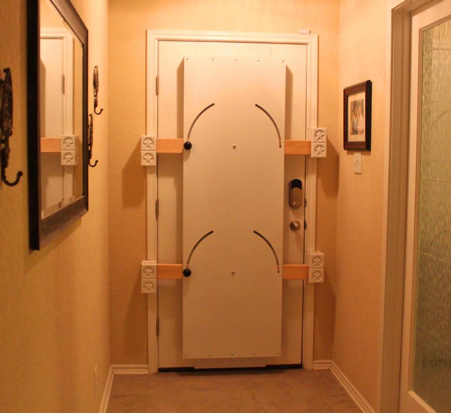 The HavenShield Door Barricade Prevents Intruders From Entering Homes, Classrooms, Offices