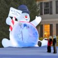 You Can Get a Giant Inflatable Frosty The Snowman That Plays The Frosty Movie On His Belly