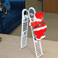 Ladder Climbing Santa Toy Funny Christmas Decoration