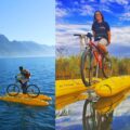 The ShuttleBike Turns Your Bicycle Into a Pontoon Boat