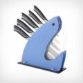 This Shark Knife Set Holder Turns Your Knives Into Shark Teeth