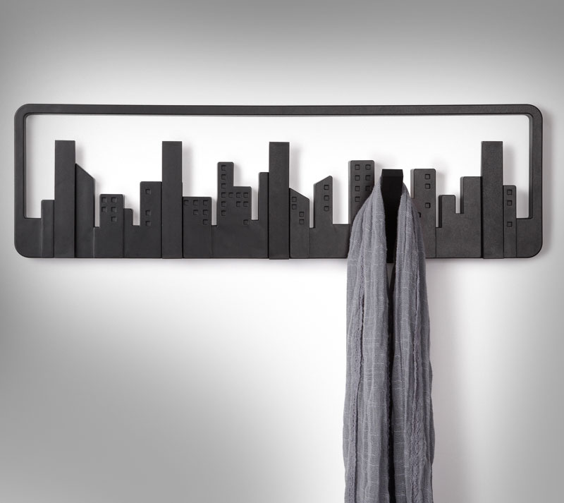 City Skyline Coat Hooks