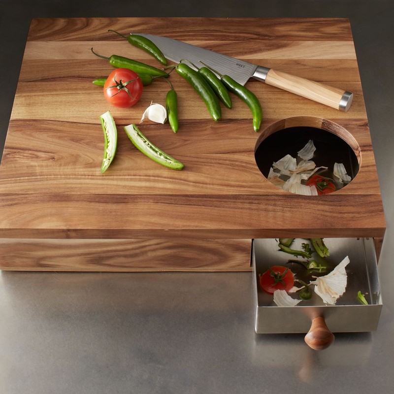 Cutting Board With Storage Drawer